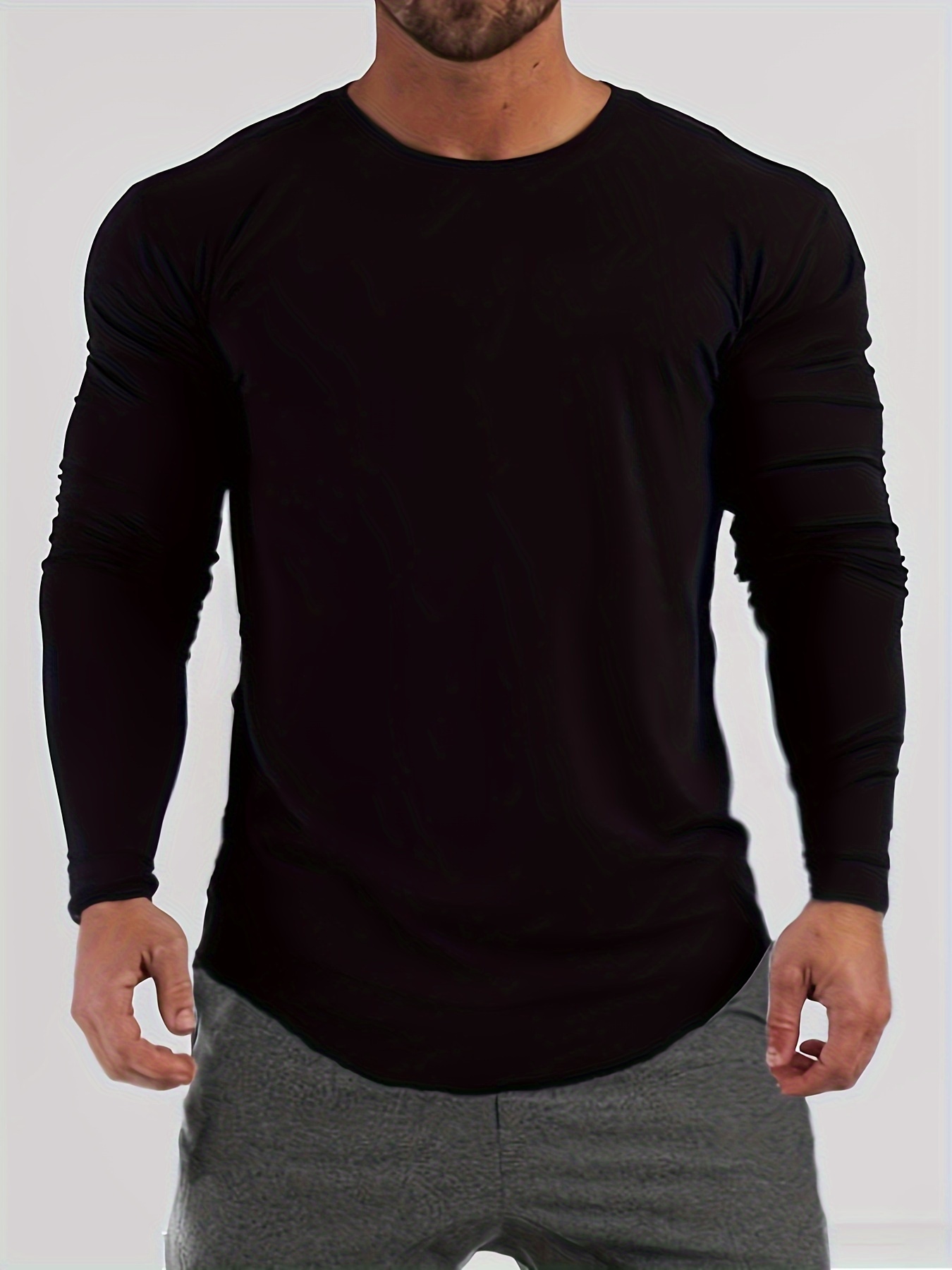 mens autumn and winter thickened warm skin friendly soft sweater skinny long sleeve warm undershirts tops details 5