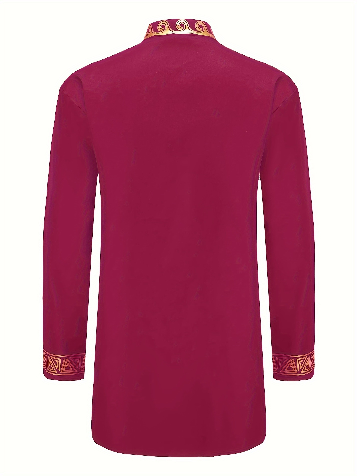 lightweight traditional gold dress shirts, dashiki for men 2 piece set long sleeve casual african suits lightweight traditional gold dress shirts details 13