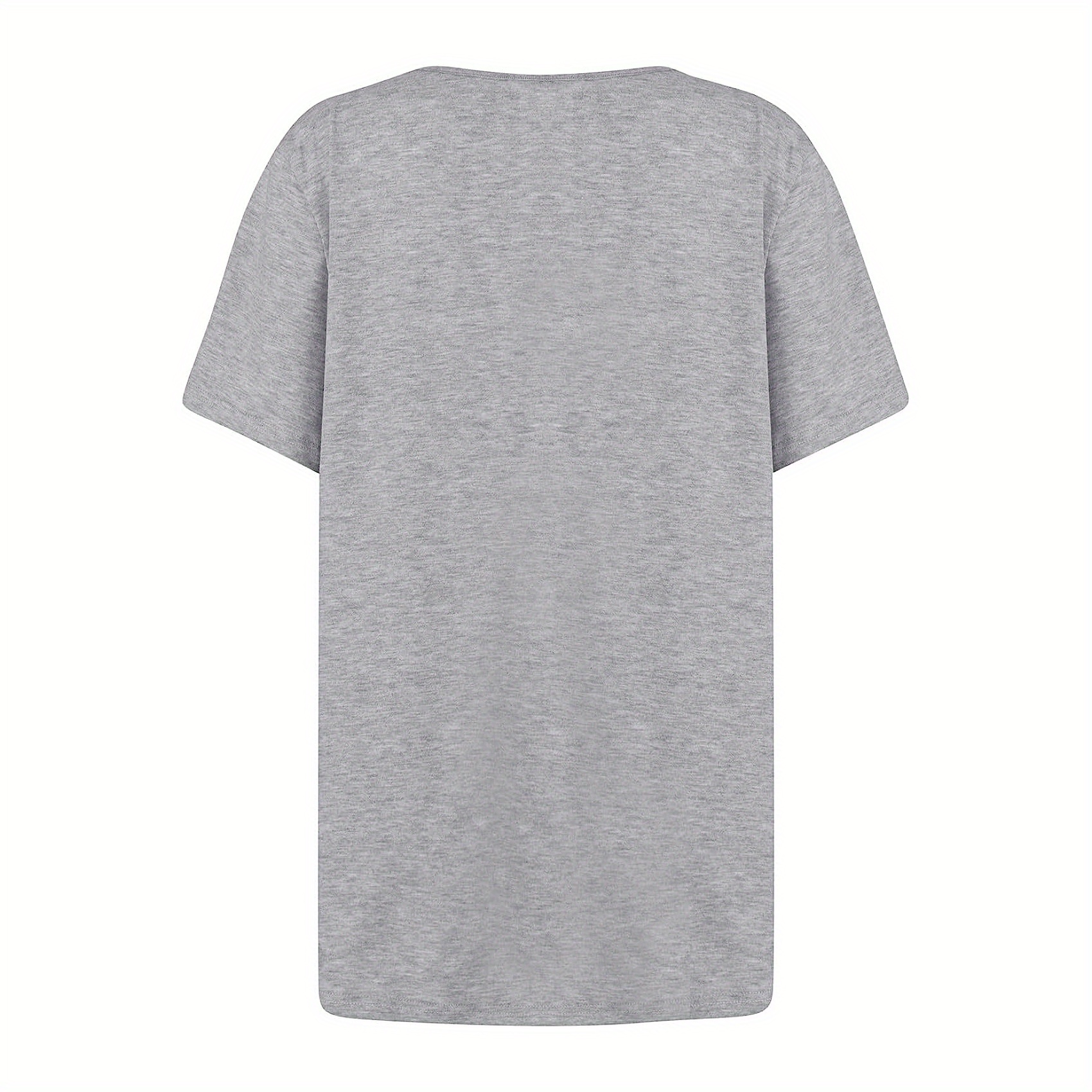 ruched solid blouse casual asymmetrical short sleeve blouse womens clothing details 1